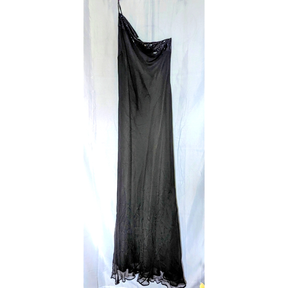 Calvin Klein One Strap Floor Length Evening Dress
